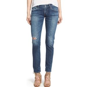 AGOLDE Chloe Low Rise Slim Jeans in Starwood